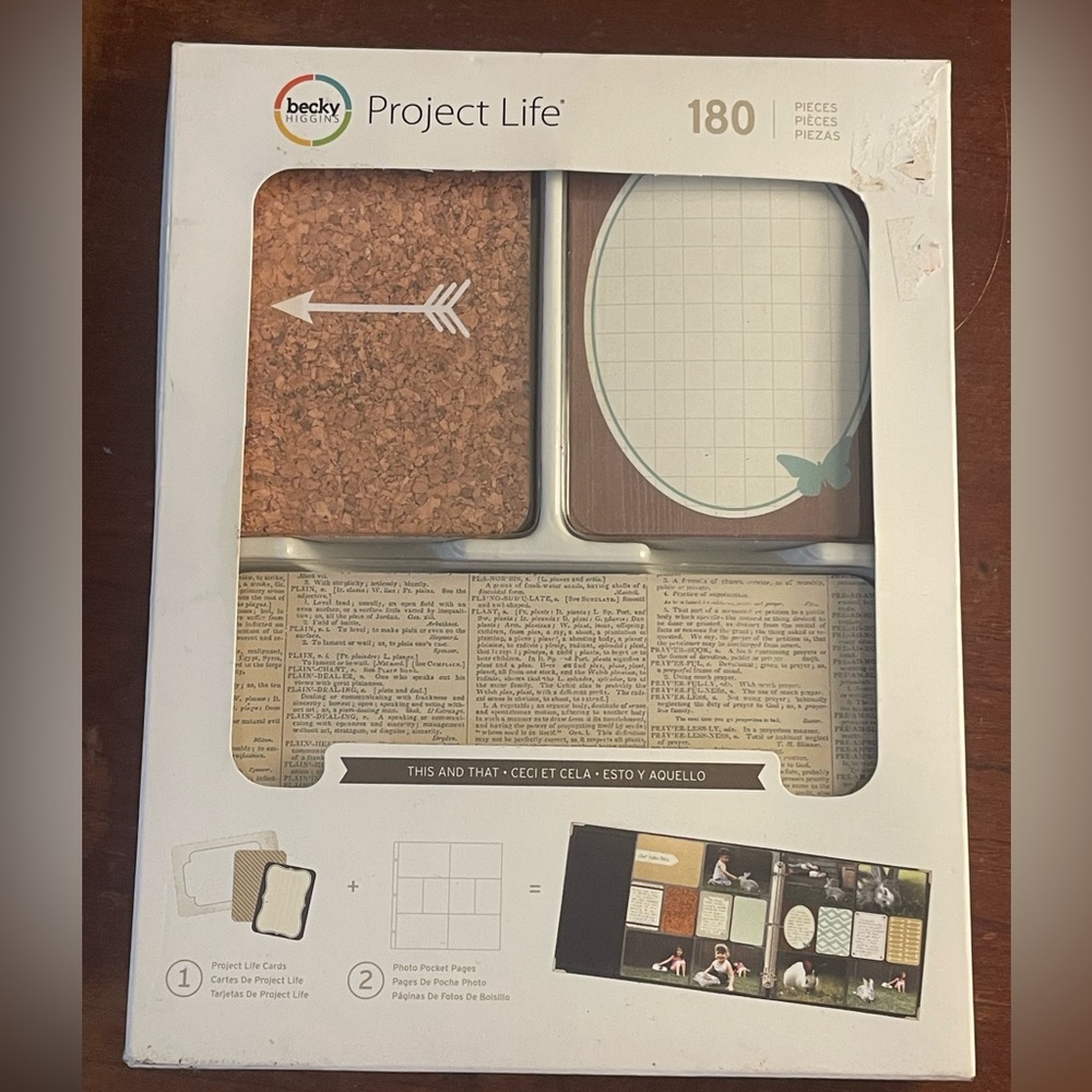 Project Life Scrapbook Kit - Brown and White